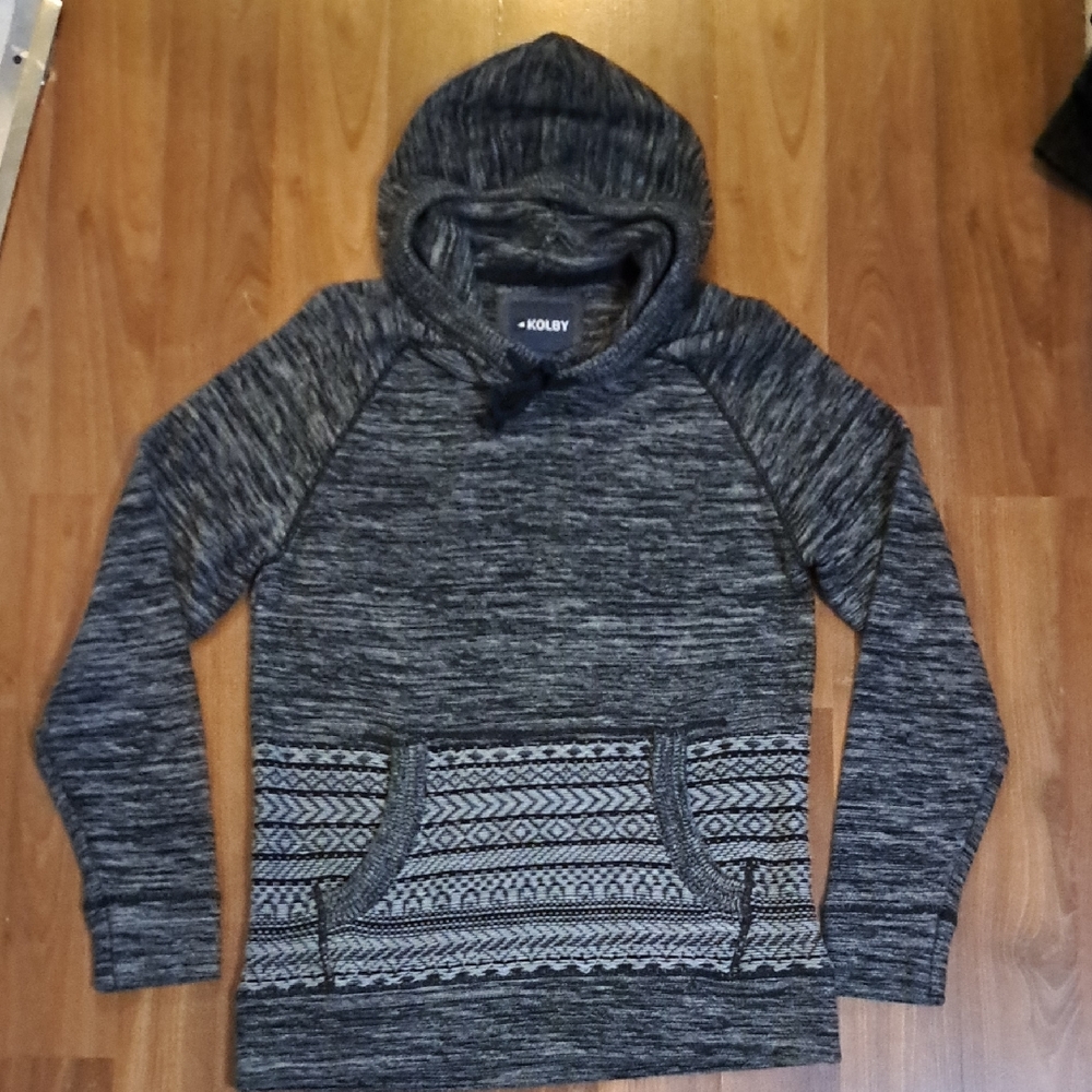 Kolby Gray Patterned Hoodie